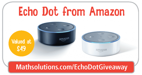 Amazon Echo Dot NCTM Giveaway