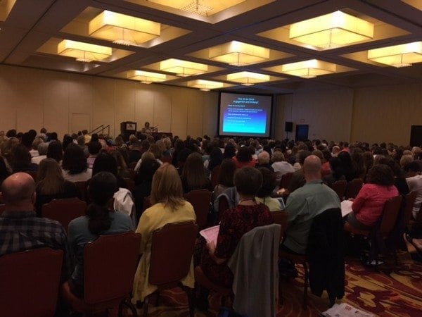 A full house for Cathy Seeley's NCSM session