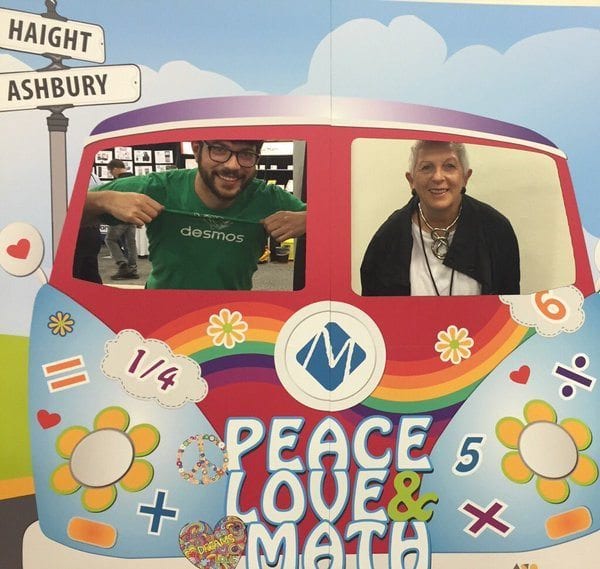 Marilyn Burns NCTM Annual 2016 Math Solutions booth
