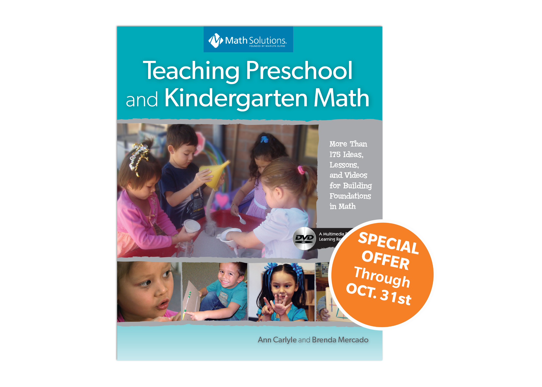 teaching preschool and kindergarten math book cover with special offer | special offer through oct 31st