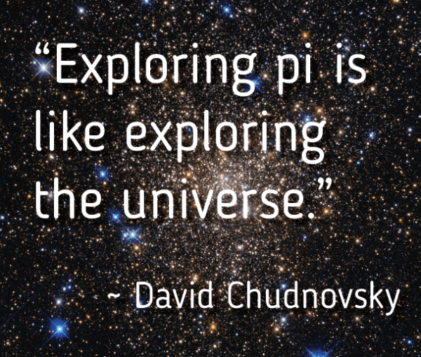 Exploring pi is like exploring the universe