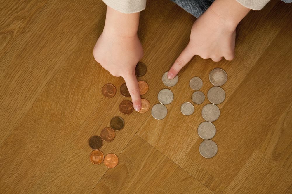 Child Counting Money
